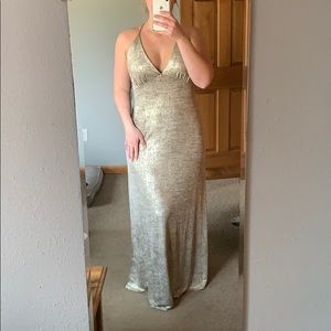 Lulu’s gold and black dress